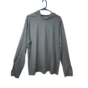 Under Armour women's XL extra light hoodie knit heat gear light weight gray